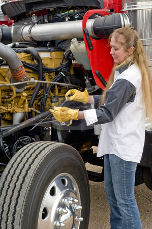 A woman after receiving commercial driver training near Alexandria, VA